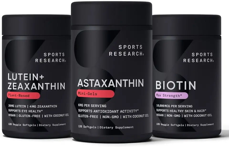 Biotin Lutein Zeaxanthin Astaxanthin Vegan Softgels O867725