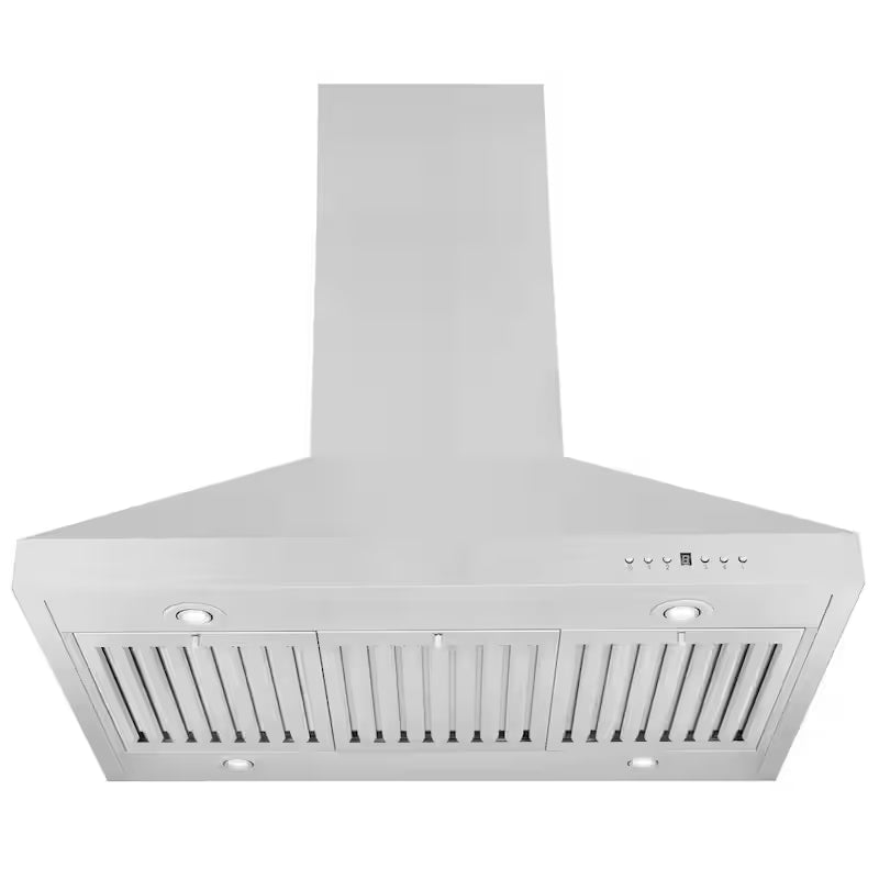 36 in. 400 CFM Convertible Island Mount Range Hood Stainless Steel B21791