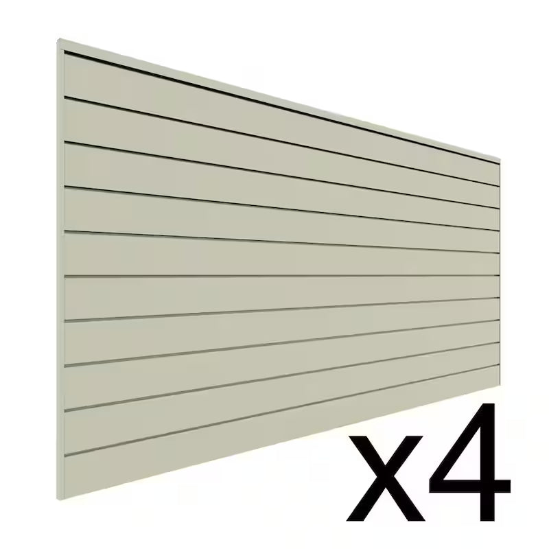 PVC Slat Wall Panel Set Sandstone 4 panel pack D861002