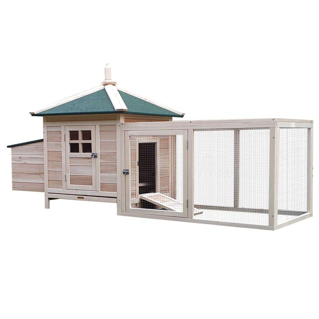 Wooden Chicken Coop with Nesting Box V466
