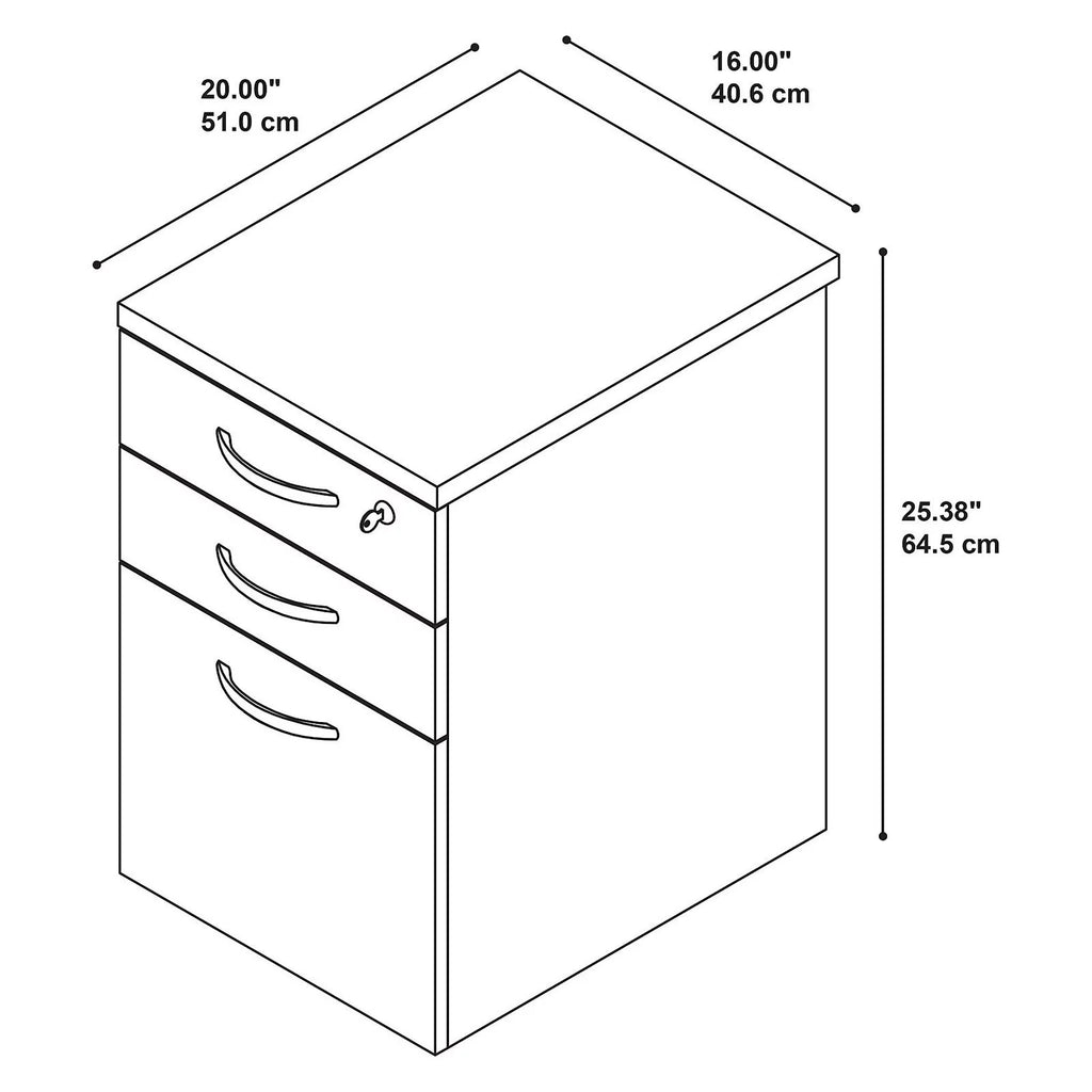 3 Drawer Mobile File Cabinet V59748