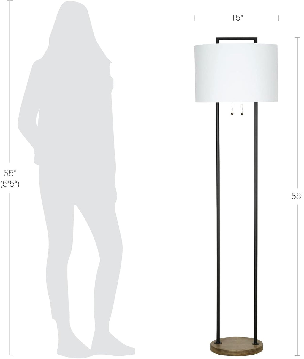 2-Light Floor Lamp with Pull Chains P194