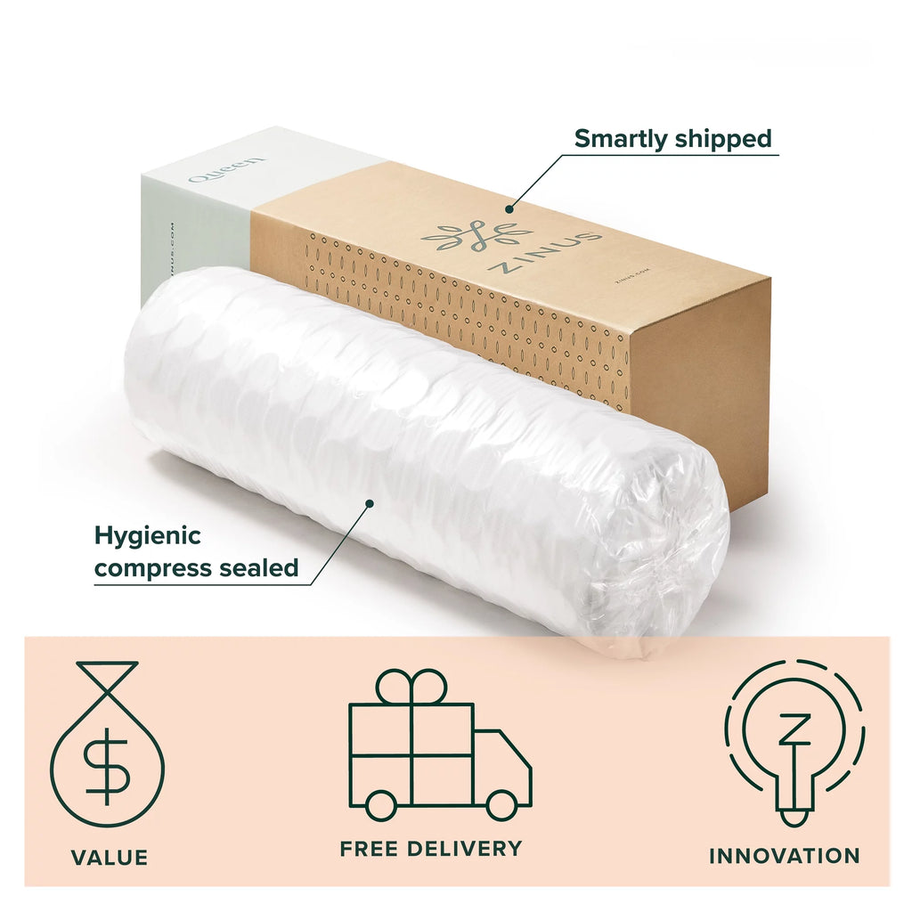 12 Cool Touch Hybrid Gel Memory Foam Pocket Spring Queen Mattress J3609
