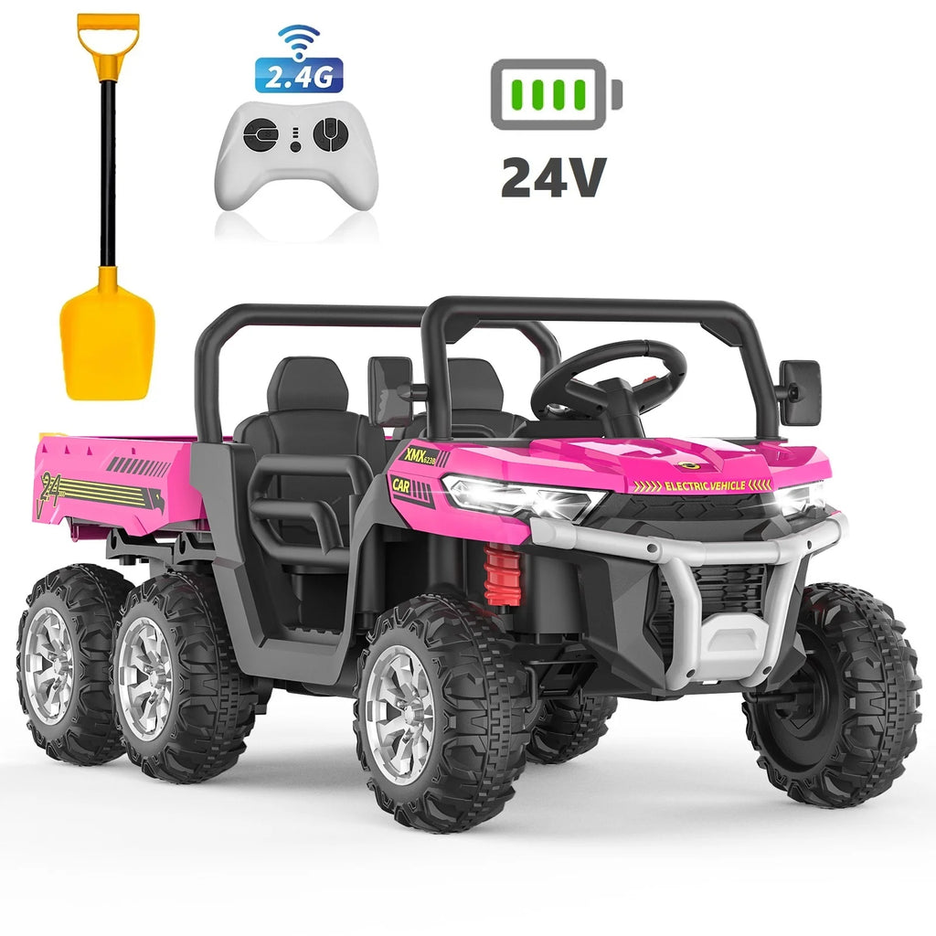 24V 6 Wheels Kids Electric Ride on Dump Truck with Trailer F383728