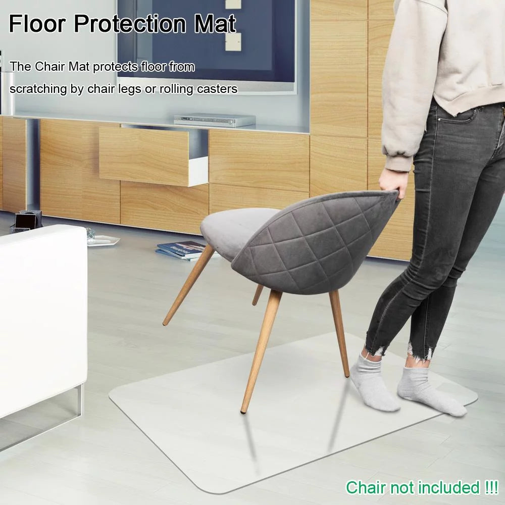 Clear PVC Desk Chair Mat for Hard Wood Floor W838437