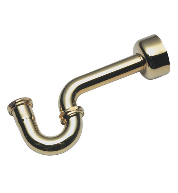 1-1/4x22 P-Trap - Polished Brass Uncoated U134