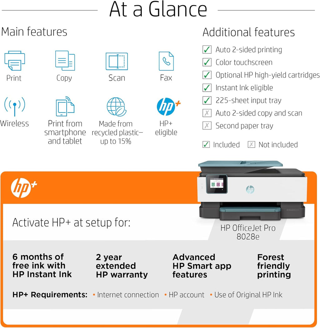 Renewed Wireless Color Inkjet All-in-One Printer T358