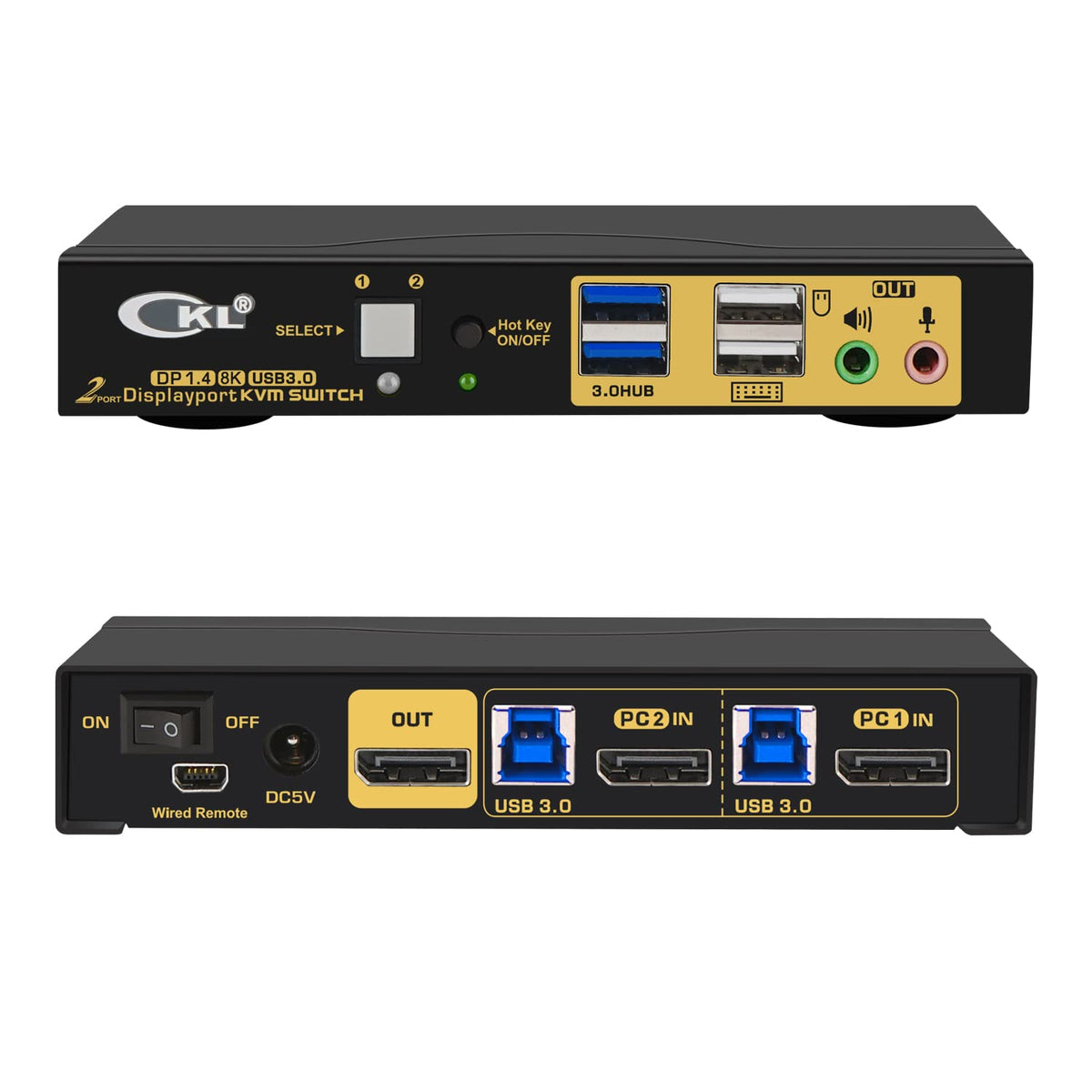 2 Port USB-C KVM Switch with Cables D945913