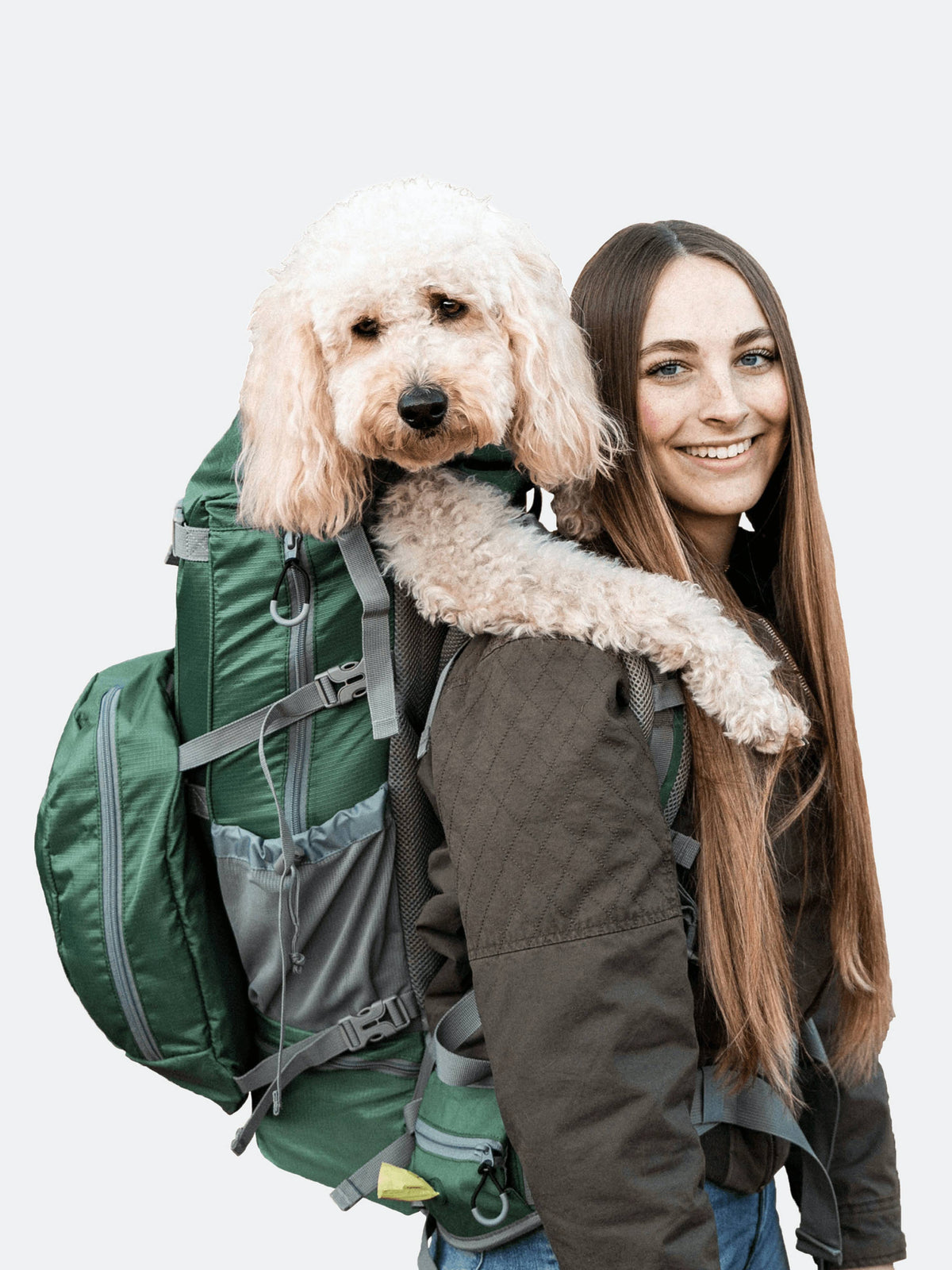 Green Dog Carrier Backpack S6179