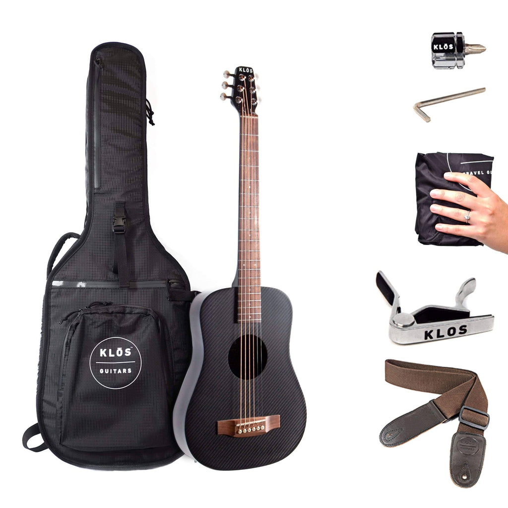 Black Carbon Fiber Acoustic Guitar K717832