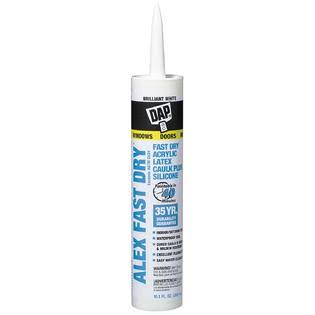 White Acrylic Latex Caulk with Silicone 10.1 oz 12 Pack H762