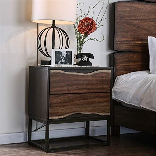 Wood 2-Drawer Nightstand I78485