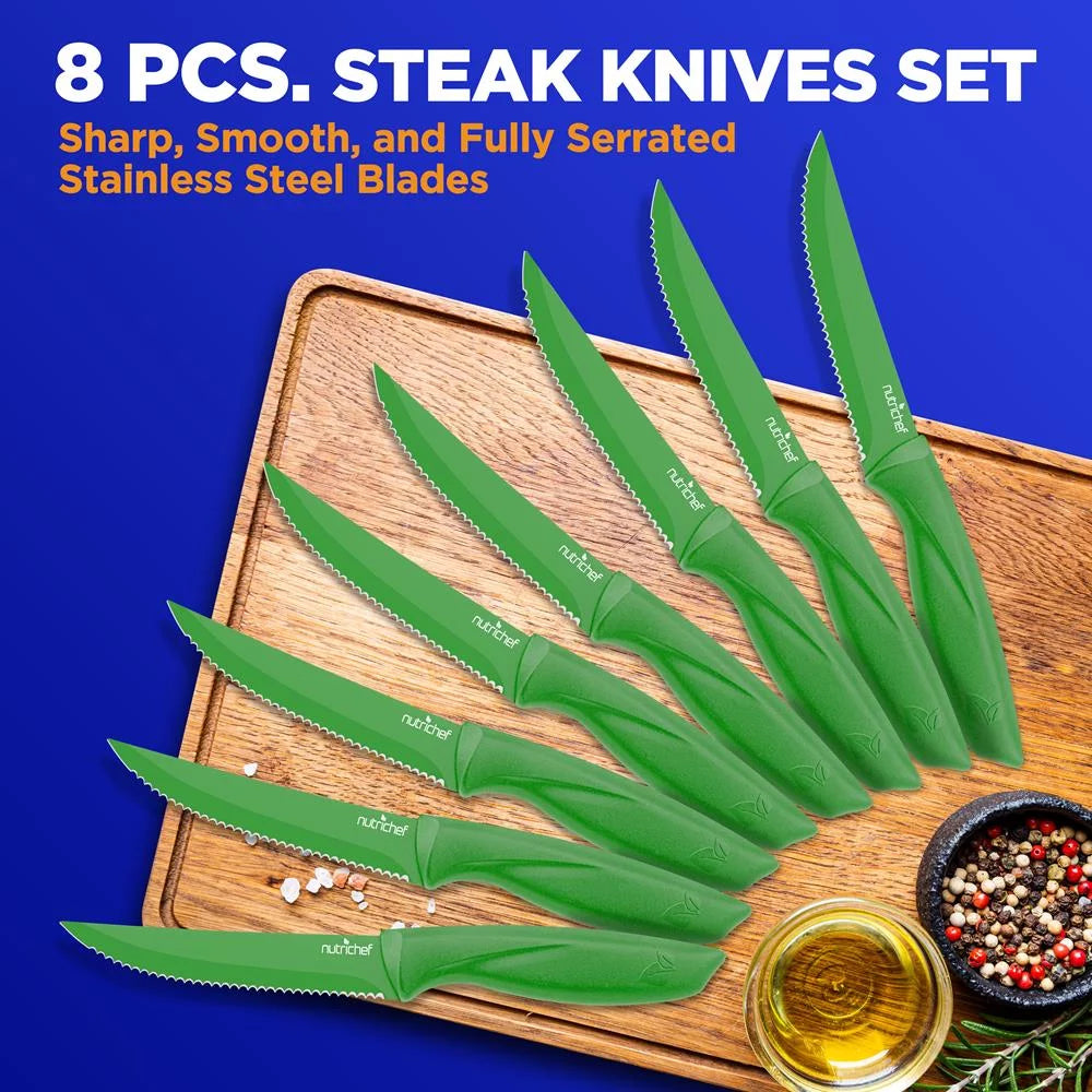 8 Piece Non-stick Stainless Steel Kitchen Knife Set L815307