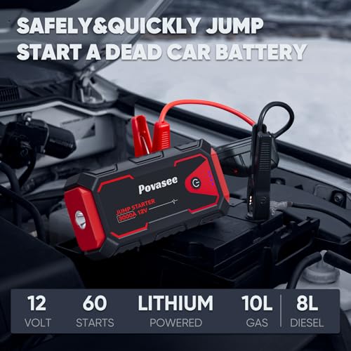 3000A Peak 12V Jump Starter with Power Bank Q76959