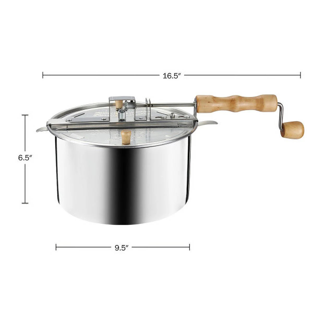 6-Quart Aluminum Stovetop Popcorn Maker K323
