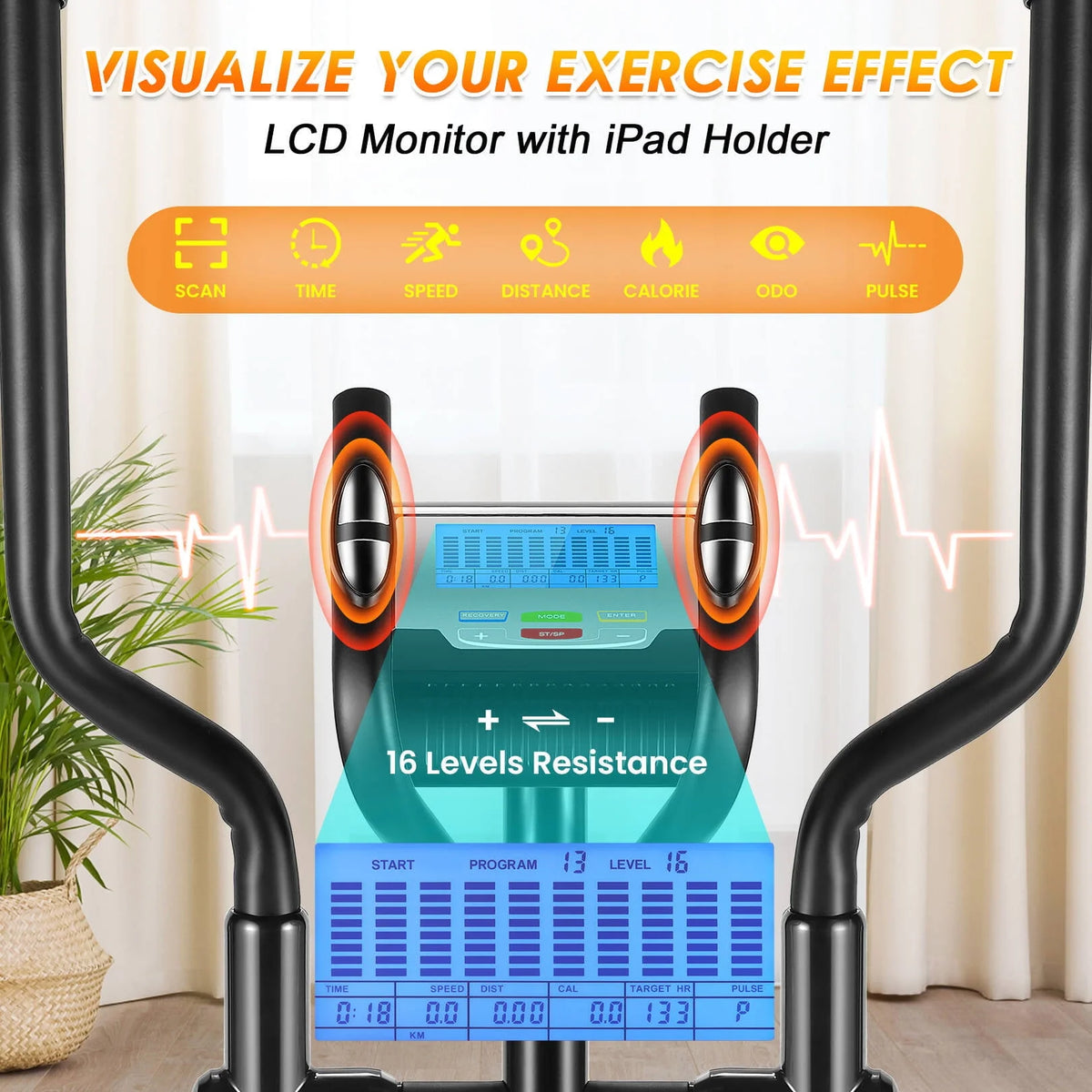 Elliptical Machine with 16 Levels Magnetic Resistance R742571