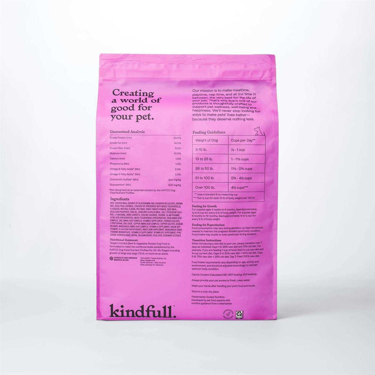 Beef and Vegetable Recipe Dry Dog Food J4210