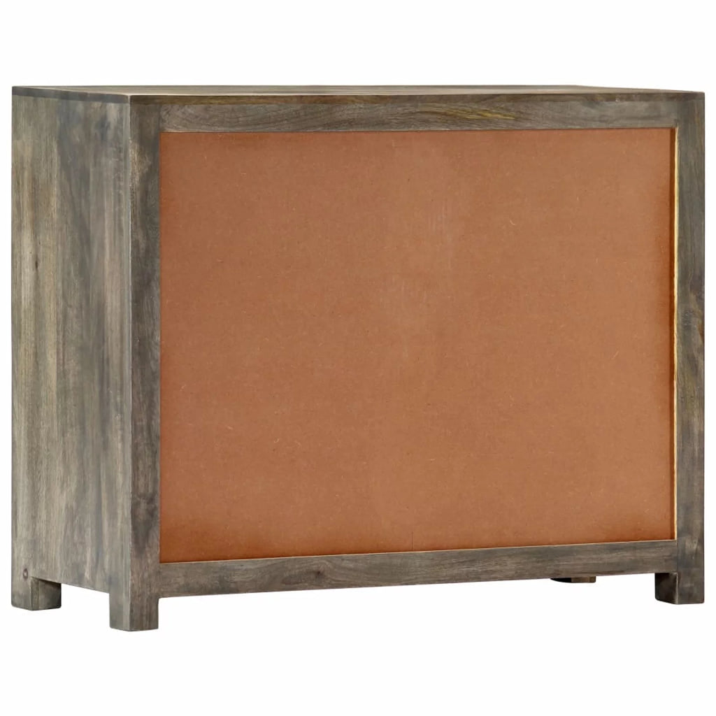 Gray Solid Mango Wood Side Cabinet H551884