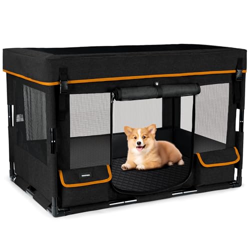 Black Dog Playpen with Iron Frame Z883282