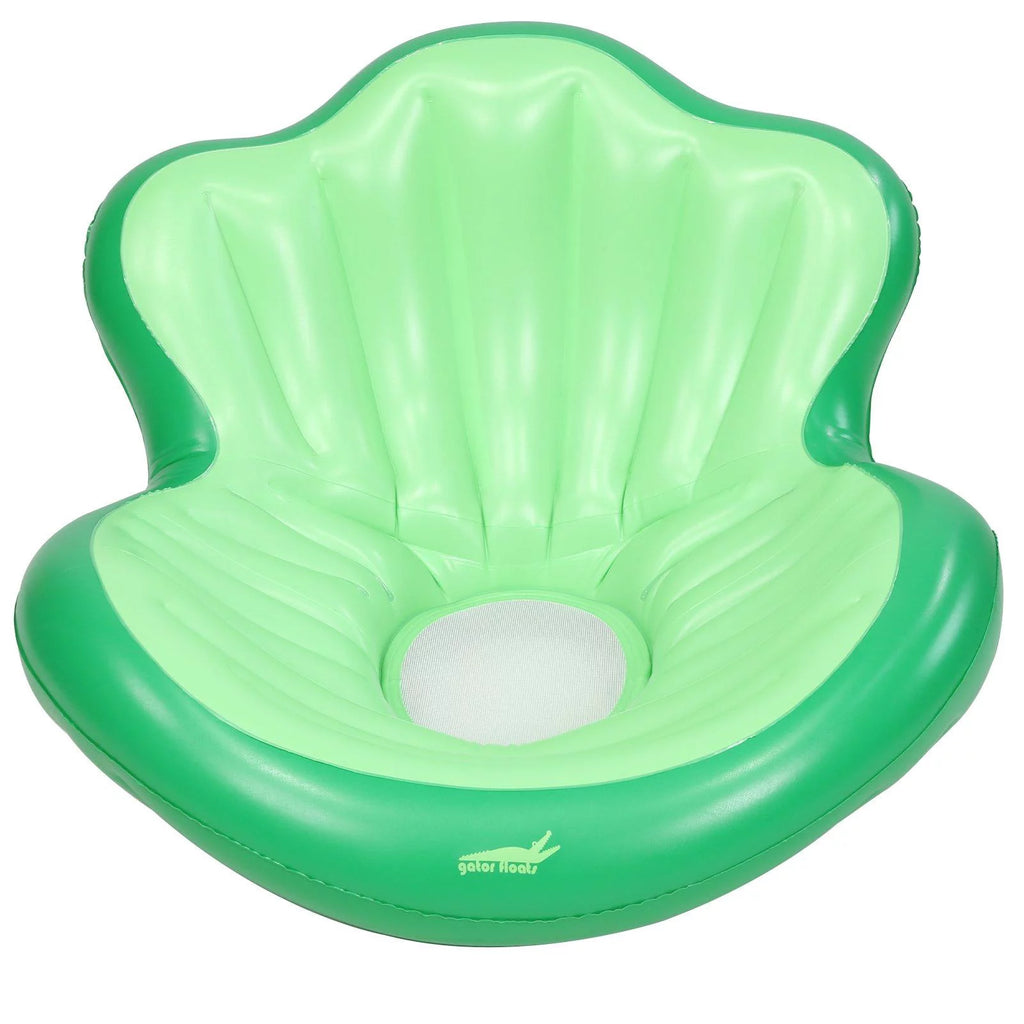 Green Inflatable Lounger Chair with Mesh Seat M66361