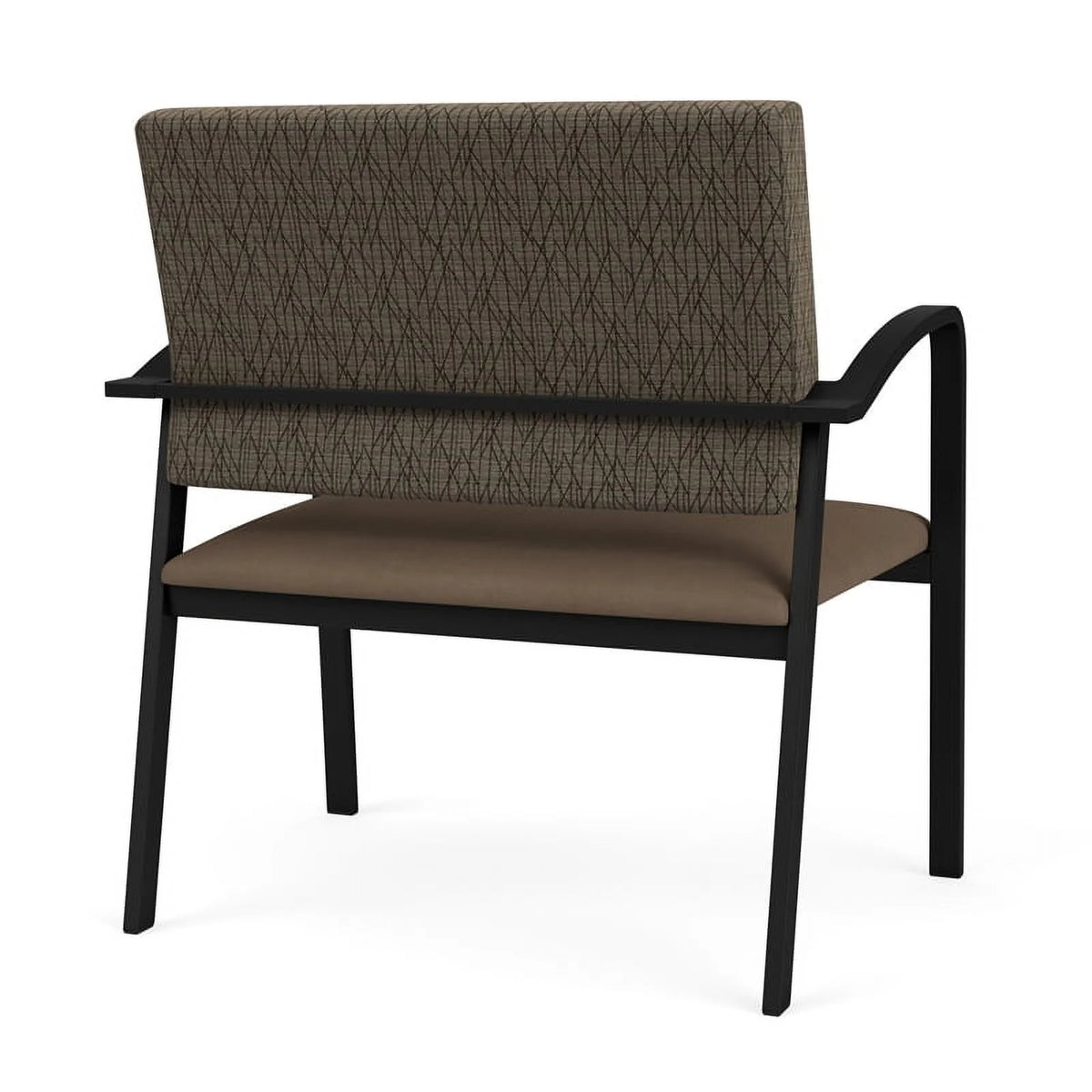 Black Brown Polyurethane Reception Chair Y194