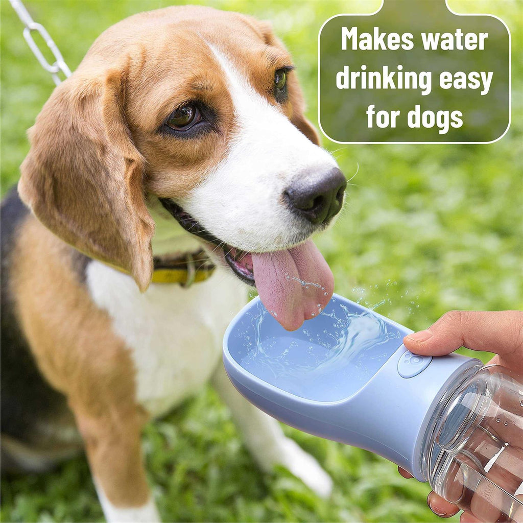 Blue 19oz Portable Dog Water Bottle U753