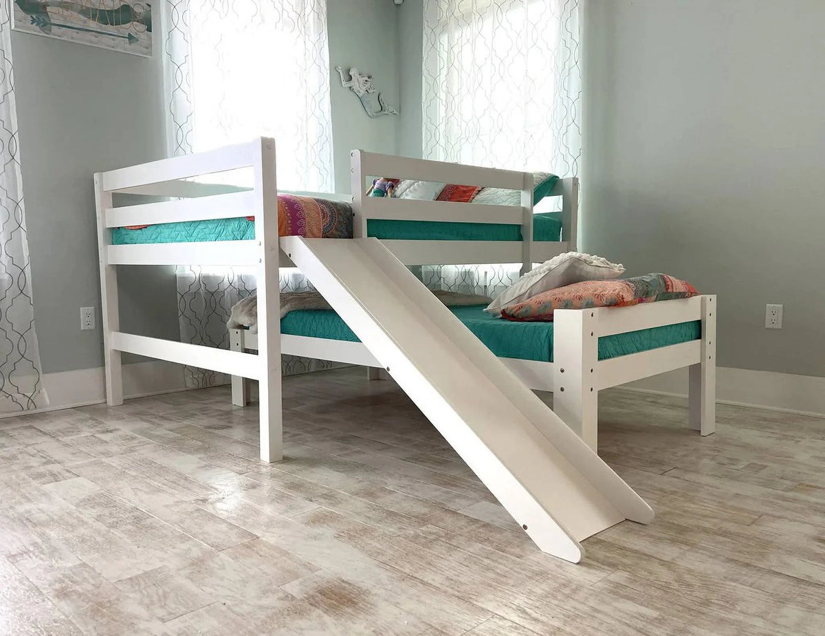 Full over Twin Bunk Bed with Slide Q76093