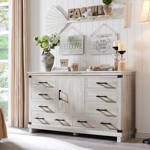 8 Drawer Wood Dresser I885
