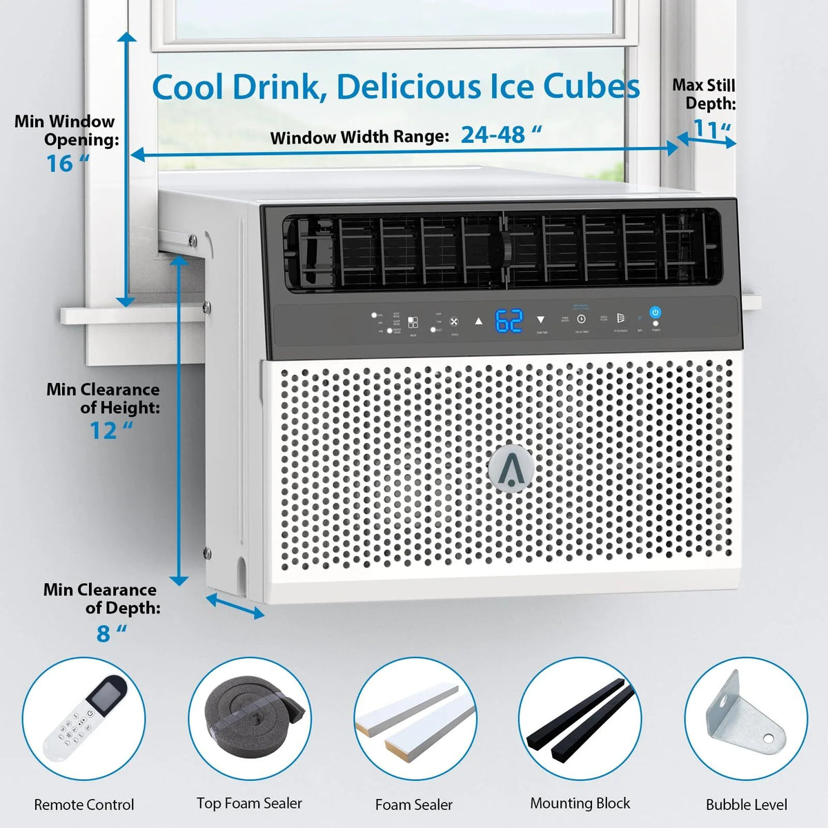 6000 BTU Over the Sill Air Conditioner J302082