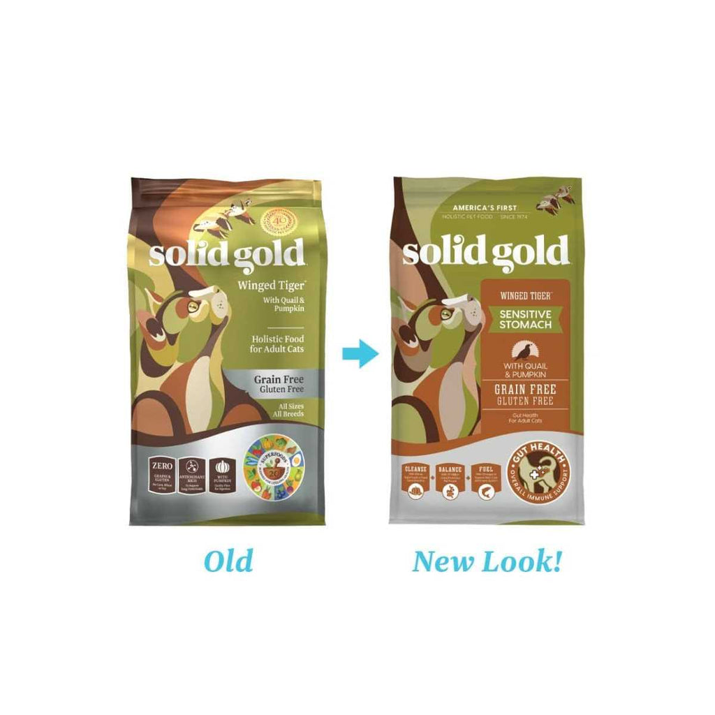 Solid Gold Winged Tiger Quail & Pumpkin Adult Dry Cat Food D91860