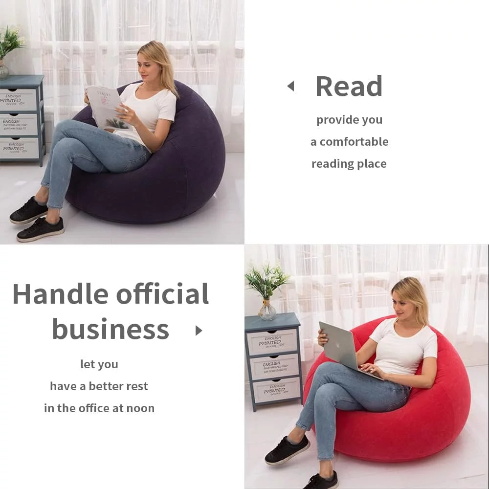 Inflatable Deck Chair with Air Pump T957224