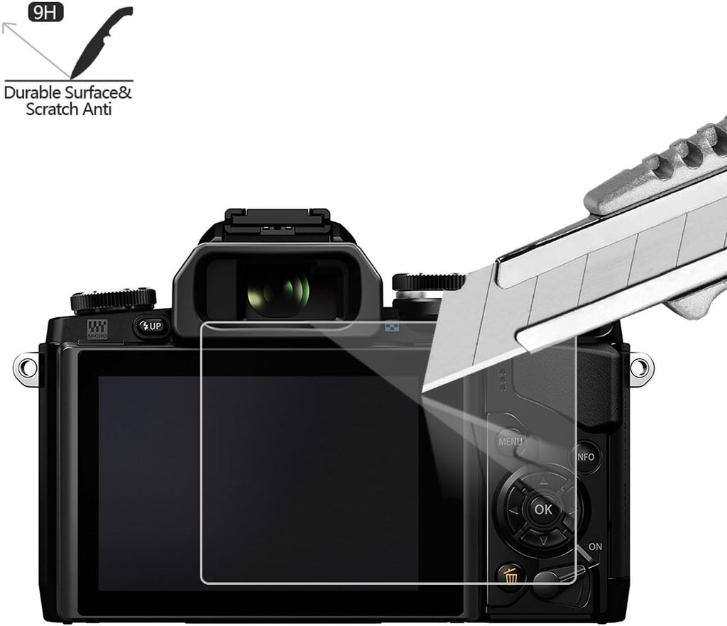 Tempered Screen Protector for Olympus OM-D E-M10 Mark III II E-M5 Mark II Pen-F E-P5 E-PL8 E-PL7 E-PL9 U990