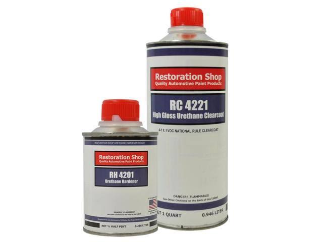 Green Urethane Basecoat Clearcoat Car Auto Paint Medium Quart Kit P60748