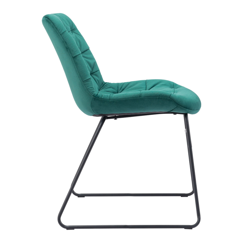 Green Dining Chair Set of 2 L780