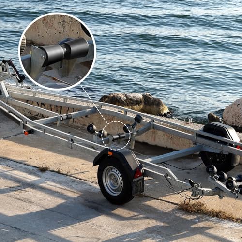 2 Pack Heavy Duty Rubber Boat Trailer Roller T8425