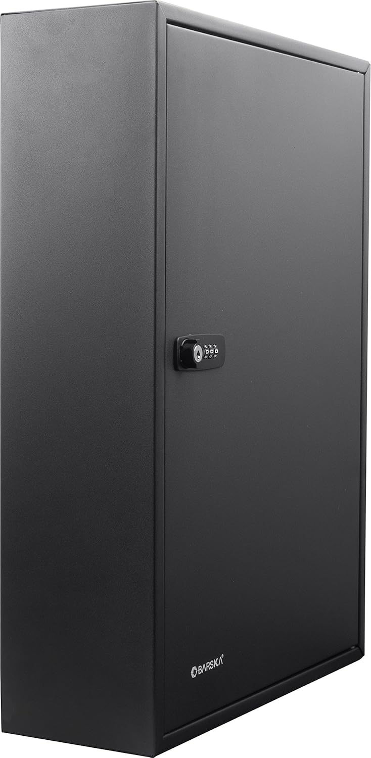 Steel 200 Key Safe Cabinet with Combination and Key Lock Box C9809