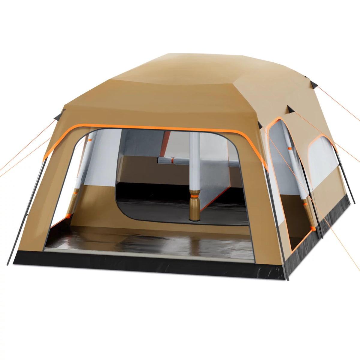 Extra Large 5-8 Person 2 Room 3 Door Waterproof Double Layer Tent W519