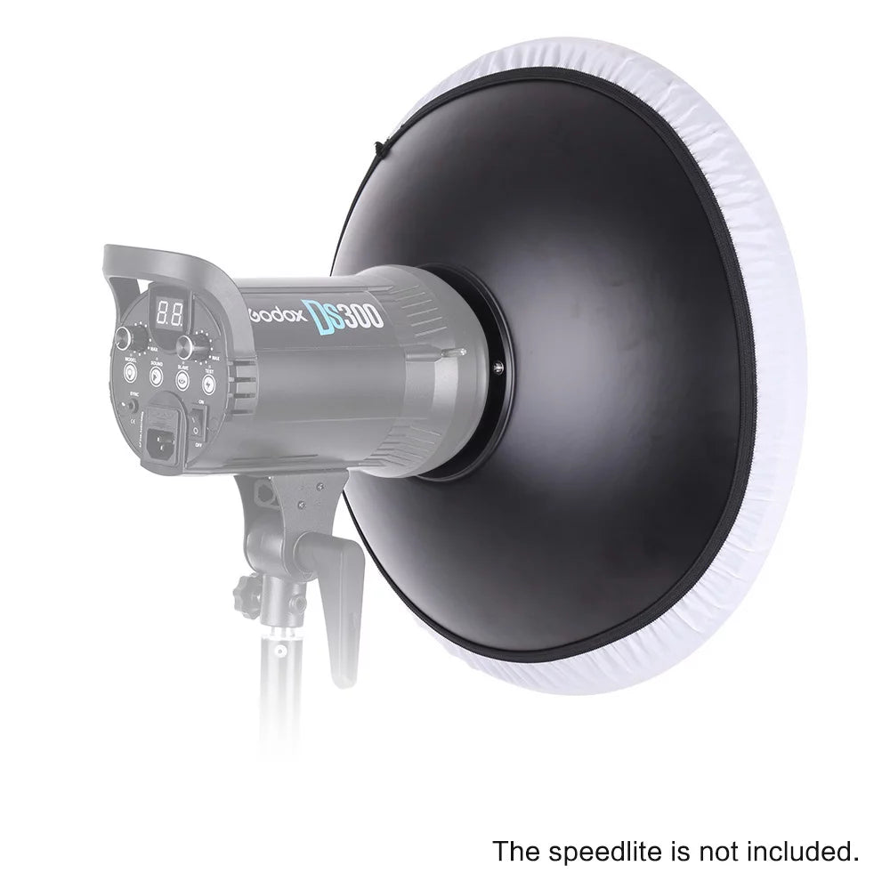 41cm 16 Inch Speedlite Strobe Diffuser Beauty Dish Lampshade Bowens Mount with Reflector Honeycomb Soft Cloth R72919