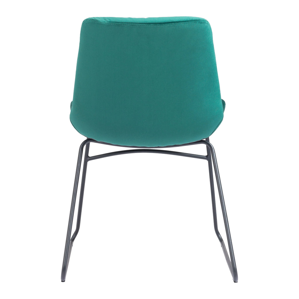 Green Dining Chair Set of 2 L780