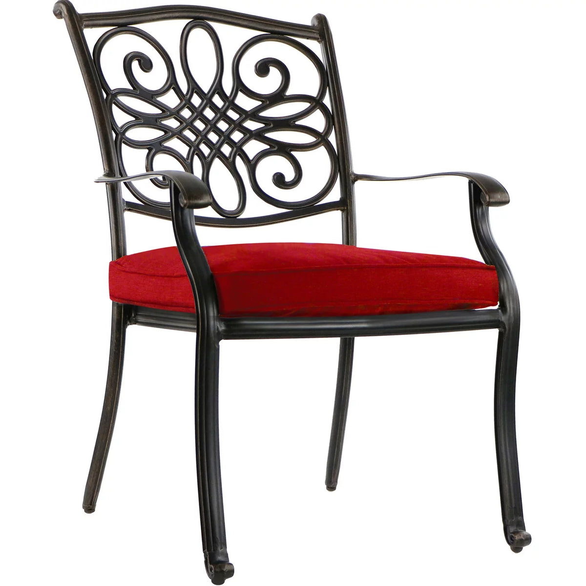 11-Piece Outdoor Dining Set with Cast-Top Table and Chairs P40915