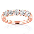 4/5 Carat Round Brilliant Near Colorless Moissanite Bridal Wedding Band Z2435