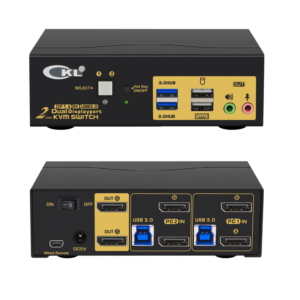 2 Port USB-C KVM Switch with Cables D945913