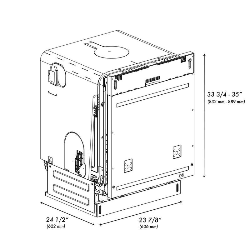 24 in. Panel Ready Dishwasher with 3rd Rack V384