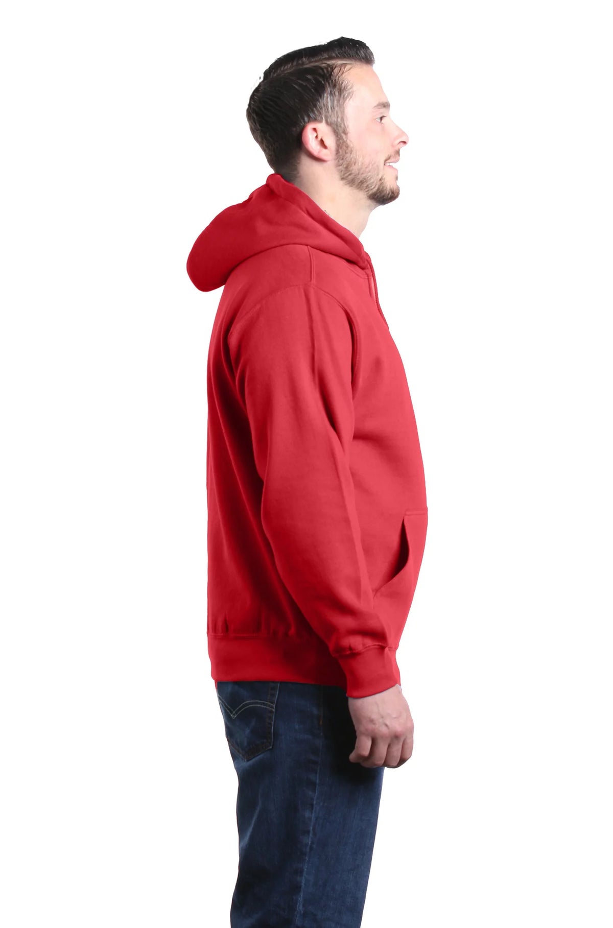 Hooded Sweatshirt Hoodie Small Red W422