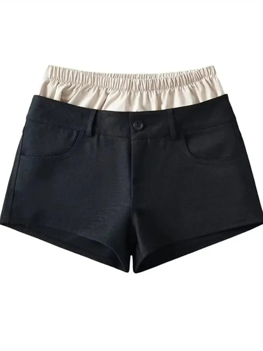 2 Pcs Low Waist Shorts M7676