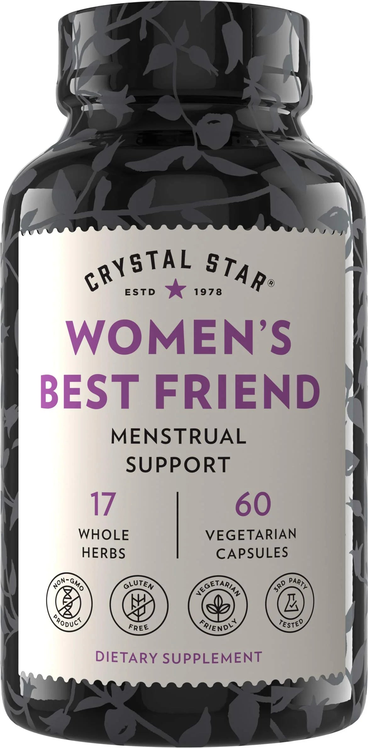 60 Capsules Herbal Menstrual Relief Supplement F5401