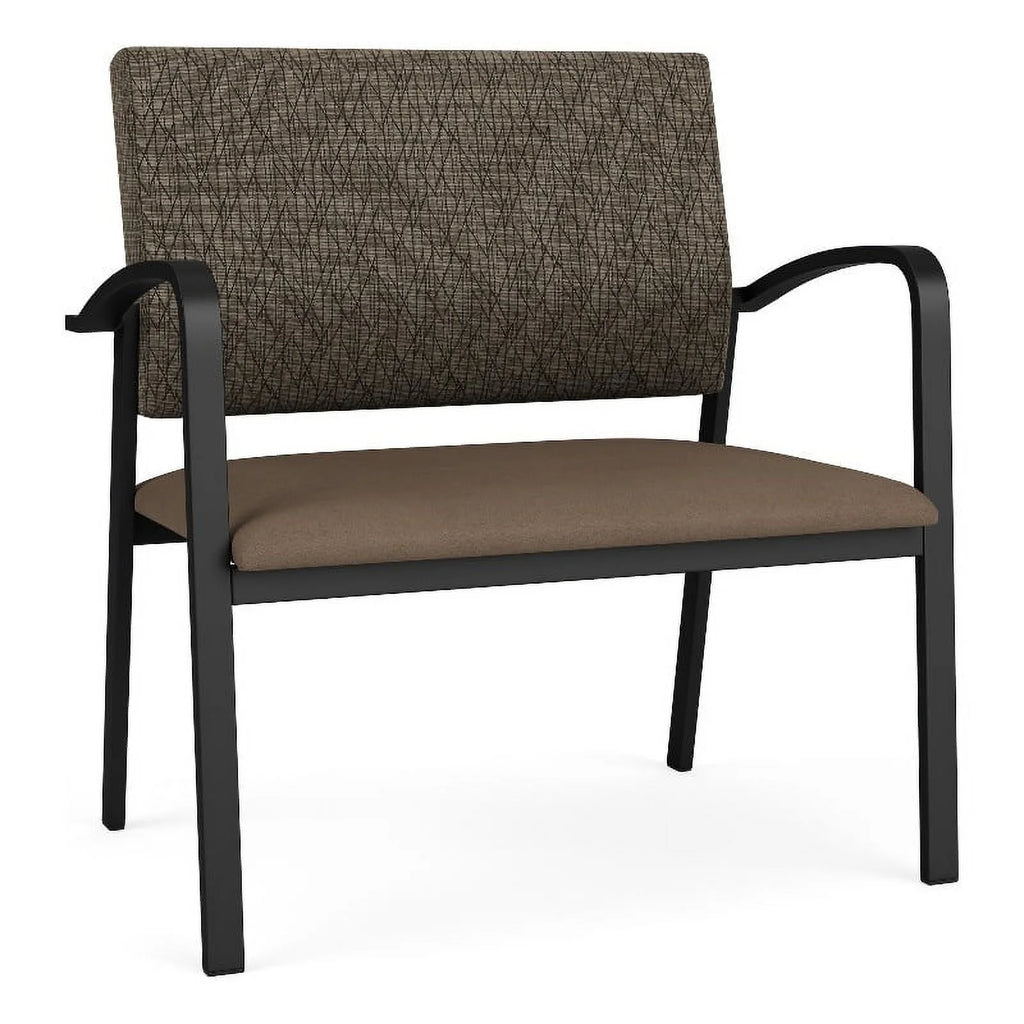 Black Brown Polyurethane Reception Chair Y194