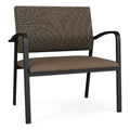 Black Brown Polyurethane Reception Chair Y194