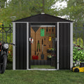 Metal Outdoor Storage Shed with Sliding Door W7672