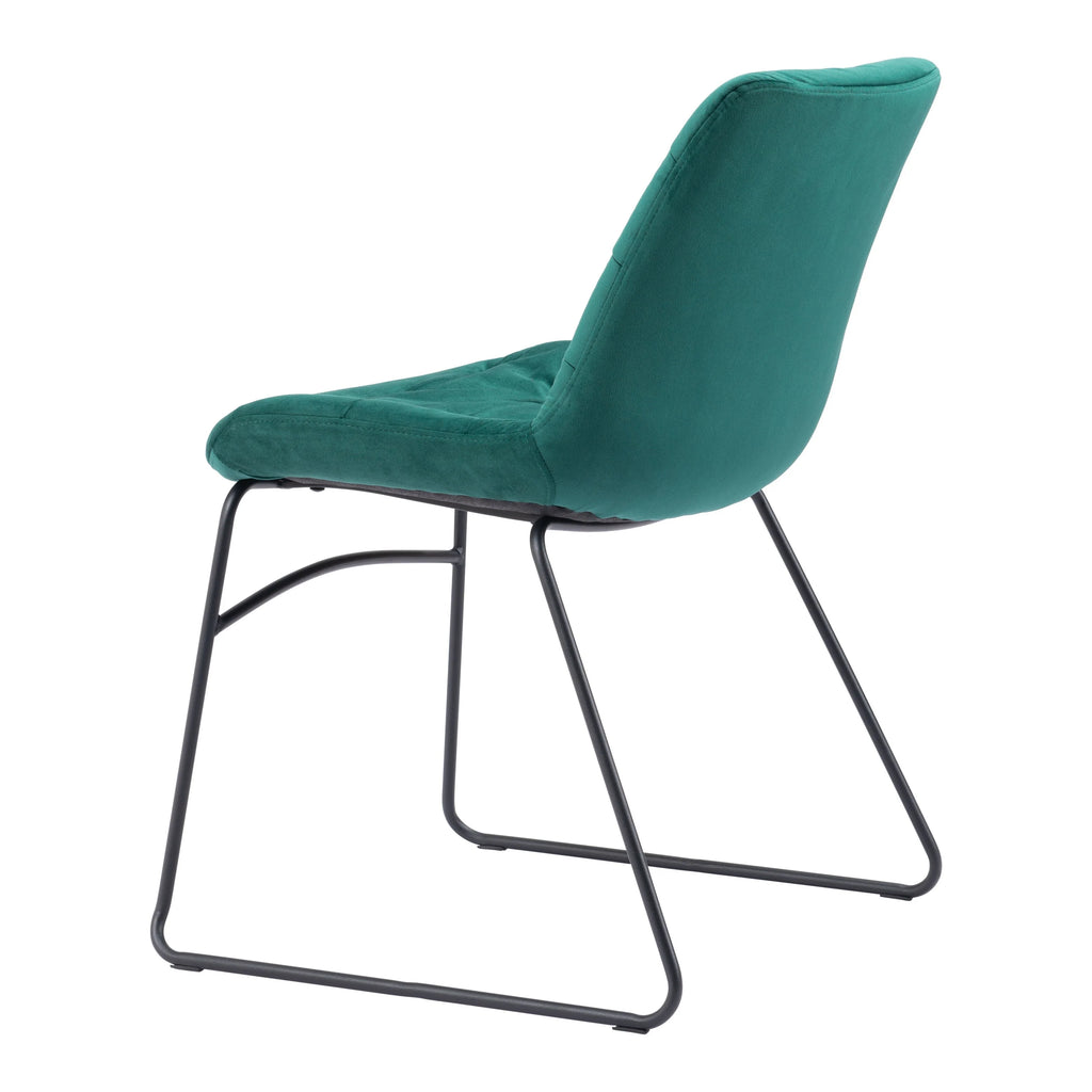 Green Dining Chair Set of 2 L780